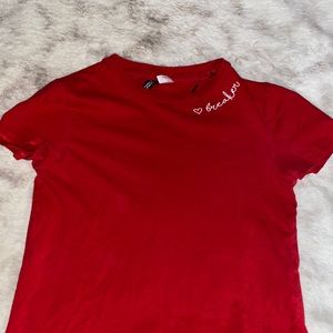 XS Red Heart Breaker H&M T-shirt